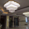 Candeeiro de tecto personalizado de ouro com restaurante de hotel de luxo